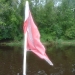 the dive flag Barb made