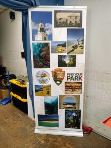 Find Your Park sign at NPS HQ